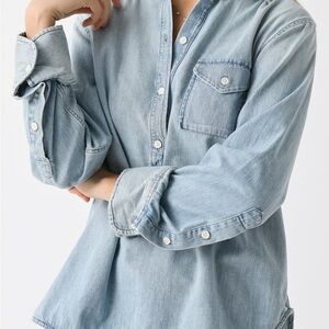 Citizens of Humanity Shay Button Popover Shirt Palermo XS